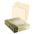 Office Jansan | Pendaflex 74520 1/3-Cut Tabs Assorted Letter 0.75 in. Expansion 100% Recycled Manila File Folder - Manila (100/Box) image number 0