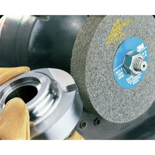 Grinding Wheels | 3M 7000000737 6 in. x 1 in. x 1 in. Scotch-Brite EXL 6000 RPM Silicon Carbide Deburring Wheel - Fine image number 0