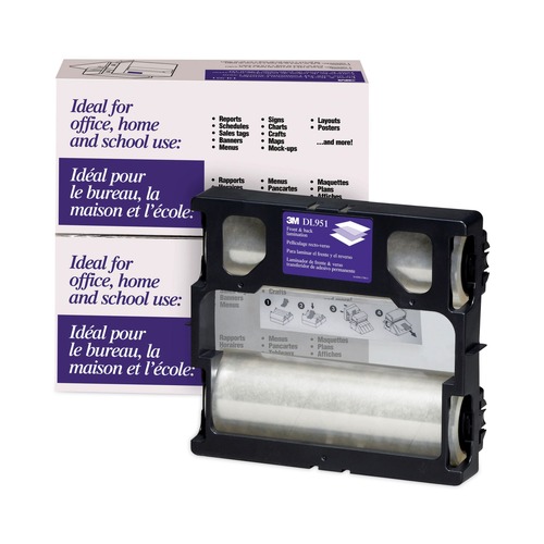 Office Jansan | Scotch DL951 Refill for LS950 5.6 mil. 8.5 in. x 100 ft. Heat-Free Laminating Machines - Gloss Clear image number 0