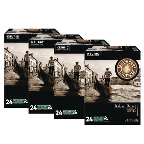 Food Service | Barista Prima Coffeehouse 5000355673 K-Cups Coffee Pack - Italian Roast (96/Carton) image number 0