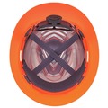  | MSA 10215833 V-Gard C1 Hi-Viz Fas-Trac III Full Brim Vented Hard Hat - Orange image number 6