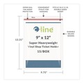 Office Jansan | C-Line 82912 Super Heavy-Duty Top Load 9 in. x 12 in. Insert Industrial Zipper Seal Shop Ticket Holders - Clear Front (15/Box) image number 1