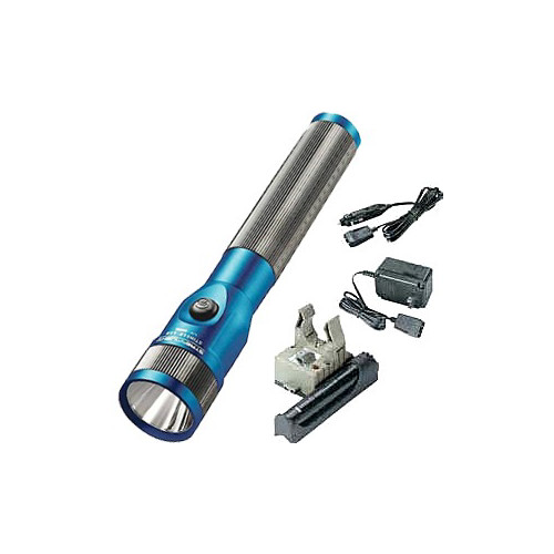 Flashlights | Streamlight 75613 Stinger LED Rechargeable Flashlight with PiggyBack Charger (Blue) image number 0