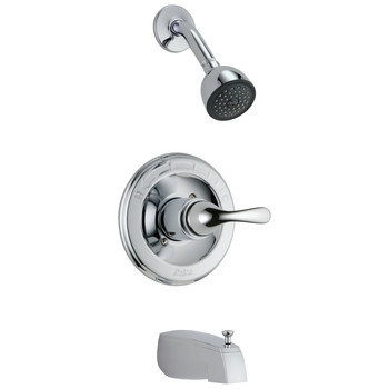 BATHROOM SINKS AND FAUCETS | Delta T13420 Classic Monitor 13 Series Tub and Shower Trim - Chrome