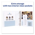  | Avery 17577 3 Slant Rings 2 in. Capacity 11 in. x 8.5 in. Durable View Binder with DuraHinge - White (4/Pack) image number 7