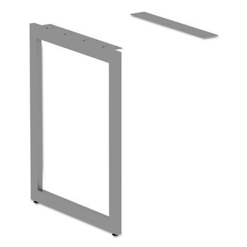 Alera Open Office Series 23-3/8 in. x 28-1/2 in. Fully Adjustable O-Leg Return Base - Silver