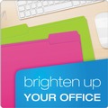 Office Jansan | Pendaflex 40523 0.75 in. Expansion 1/3-Cut Tabs Glow Letter File Folders - Assorted File Folder Colors (24/Pack) image number 5