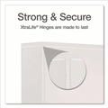 Office Jansan | Cardinal 26320 XtraLife ClearVue 2 in. Cap 11 in. x 8-1/2 in. 3 Locking Non-Stick Slant-D Ring Binder - White image number 4