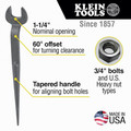Wrenches | Klein Tools 3212 1-1/4 in. Nominal Opening Spud Wrench for Heavy Nut image number 1
