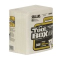 Cleaning & Disinfecting Wipes | Sellars 660708501003 1-Ply 11.87 x 13 Z400 Quarterfold Wipers - White (12/Carton) image number 2