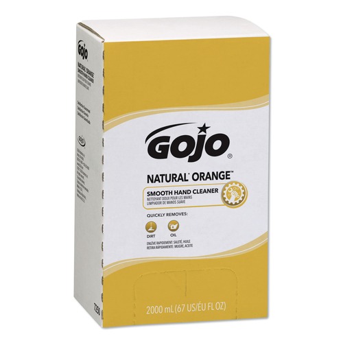 Office Jansan | GOJO Industries 7250-04 NATURAL ORANGE 2,000 milliLiter Smooth Hand Cleaner - Citrus Scent (4/Carton) image number 0