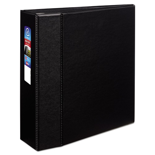 Office Jansan | Avery 79984 3 Locking One Touch EZD Rings 4 in. Capacity 11 in. x 8.5 in. Heavy-Duty Non-View Binder with DuraHinge - Black image number 0