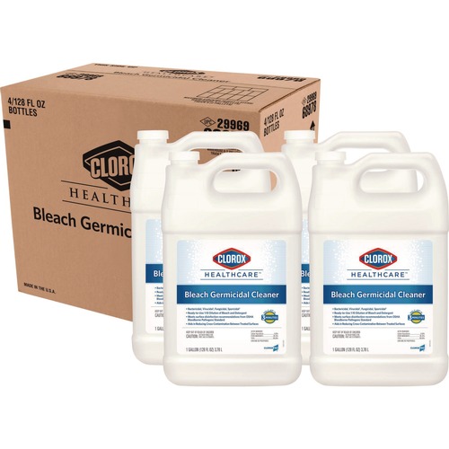 Cleaning & Janitorial Supplies | Clorox Healthcare 68978 128 oz. Bleach Germicidal Cleaner Refill (4/Carton) image number 0