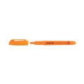 Office Jansan | Universal UNV08853 Chisel Tip Fluorescent Orange Ink Orange Barrel Pocket Highlighters (1 Dozen) image number 3