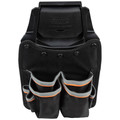 Klein Tools 55912 Tradesman Pro 13 in. x 7.25 in. x 4.75 in. Modular Piping Tool Pouch with Belt Clip - Black/Gray/Orange image number 3