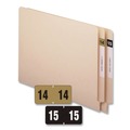 Office Jansan | Smead 68315 0.75 in. x 1.5 in. "20-in Yearly End Tab File Folder Labels - Black (500/Roll) image number 2