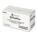 Labor Day Sale! Save $30 off $199! | Hoffmaster 119971 CaterWrap Heavyweight Plastic Fork/Knife/Napkin/Spoon Cutlery Combo Kit - Black (100/Carton) image number 0