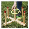 Office Jansan | Champion Sports QS1 Plastic/Wood Ring Toss Set - Assorted Colors (9-Piece/Set) image number 6