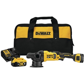Dewalt 20V MAX XR Brushless Lithium-Ion 5 in. Cordless Random Orbit Polisher Kit (5 Ah)