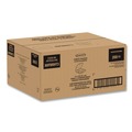 Food Trays, Containers, and Lids | Dart 80FBRHT3 8.65 in. x 7.94 in. x 2.98 in. 3-Compartment ProPlanet Seal Compostable Molded Fiber Hinged Trays - Natural (200/Carton) image number 2