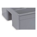 Cleaning Carts | Nexstep Commercial Products 96981 MaxiRough Maid Caddies, 2 Compartments, 12 x 7, Gray image number 2