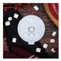 Cutlery | Dart 10FTL 10 oz. Lift N' Lock Plastic Hot Cup Lids - White (1000/Carton) image number 6