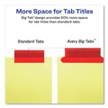 Office Jansan | Avery 11111 Big Tab 11 in. x 8.5 in. 8-Tab Double-Sided Gold Edge Reinforcing Insertable Dividers - Assorted Tabs/Buff (1-Set) image number 3