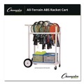 Utility Carts | Champion Sports ATRCT 20 in. Wide x 33 in. Long All-Terrain ABS Racket Cart - White image number 1