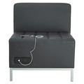  | Alera ALEQB8116P Alera Qub Series Powered Armless L Sectional, 26 3/8 X 26 3/8 X 30 1/2, Black image number 2