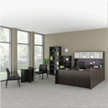  | Alera ALEVA227236ES Valencia Series 41-3/8 in. x 71 in. x 29-1/2 in. Bow Front Desk Shell - Espresso image number 2