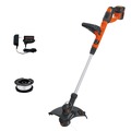 String Trimmers | Black & Decker LST140C 40V MAX Lithium-Ion Cordless String Trimmer Kit (1.5 Ah) image number 1