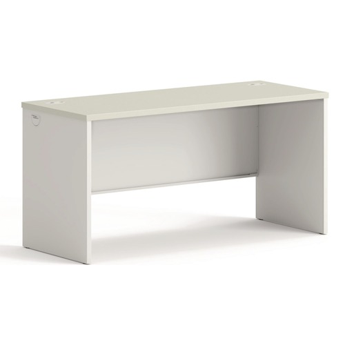 Office Desks & Workstations | HON H38922.B9.Q 38000 Series 60 in. x 24 in. x 30 in. Desk Shell - Light Gray/Silver image number 0