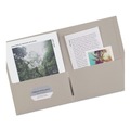 Office Jansan | Avery 47990 11 in. x 8.5 in. 40 Sheet Capacity 2-Pocket Folder - Gray (25/Box) image number 2