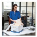 Office Jansan | Bankers Box 00785 13 in. x 16 in. x 10.5 in. HANG'N'STOR Medium-Duty Storage Boxes for Letter/Legal Files - White/Blue (4/Carton) image number 2