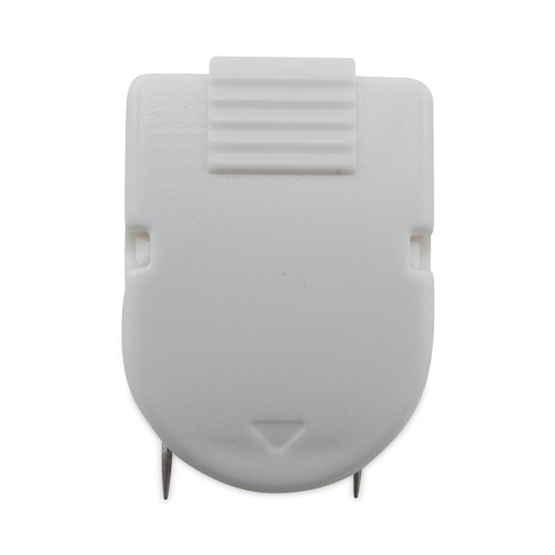 Desk Shelves | Advantus 75342 40 Sheet Capacity Wall Clips for Fabric Panels - White (50/Box) image number 0