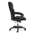 Office Desks & Workstations | HON HVL151.SB11 Metro Classic Series 48 in. x 30 in. x 29.5 in. Mahogany/Charcoal Right Pedestal Desk with HVL151 Executive High-Back Black Leather Chair Bundle image number 4