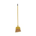 Brooms | Boardwalk BWKBRMAXIL Poly Fiber Angled-Head 55 in. Lobby Brooms with Metal Handle - Yellow (12/Carton) image number 0
