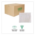 Cutlery | Eco-Products EP-S012 Plantware 6 in. Compostable Cutlery Fork - Pearl White (1000/Carton) image number 6