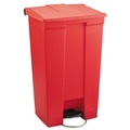 Trash & Waste Bins | Rubbermaid Commercial FG614600RED 23 Gallon Indoor Utility Step-On Plastic Waste Container - Red image number 0