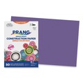 Office Jansan | Prang P7207 12 x 18 SunWorks 50 lb. Text Weight Construction Paper - Violet (50/Pack) image number 0