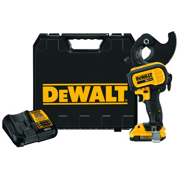 COPPER AND PVC CUTTERS | Dewalt DCE155D1 20V MAX 2.0 Ah Cordless Lithium-Ion ACSR Cable Cutting Tool Kit