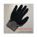 Work Gloves | Ergodyne 17634 ProFlex 7501 Coated Waterproof Winter Gloves - Large Gray (1-Pair) image number 5