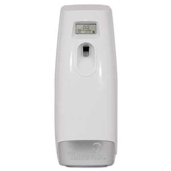 TimeMist 1048502 3.4 in. x 3.4 in. x 8.25 in. Plus Metered Aerosol Fragrance Dispenser - White
