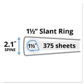 Office Jansan | Avery 17024 11 in. x 8.5 in. 1.5 in. Capacity 3-Rings Durable View Binder with DuraHinge and Slant Rings - Blue image number 4