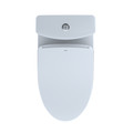 TOTO MW4463056CEMGA#01 WASHLETplus Aquia IV 2-Piece Elongated Dual Flush 1.28 & 0.8 GPF Toilet & Auto Flush S550e Bidet Seat (Cotton White) image number 7
