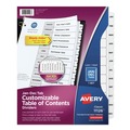 Office Jansan | Avery 11126 Ready Index 11 in. x 8.5 in. 12-Tab Jan. to Dec. Customizable TOC Dividers - Black and White (1-Set) image number 0