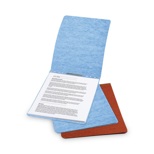 Office Jansan | ACCO A7019022A 8.5 in. x 14 in. 2 in. Capacity Two-Piece Prong Fastener Top Bound Report Cover with Tyvek Reinforced Hinge - Light Blue image number 0