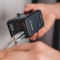 Office Electronics & Batteries | Verbatim 32121 UTA-06 Gan III 2-USB-A/2-USB-C/Quick Charge 4plus Universal Travel Adapter image number 8