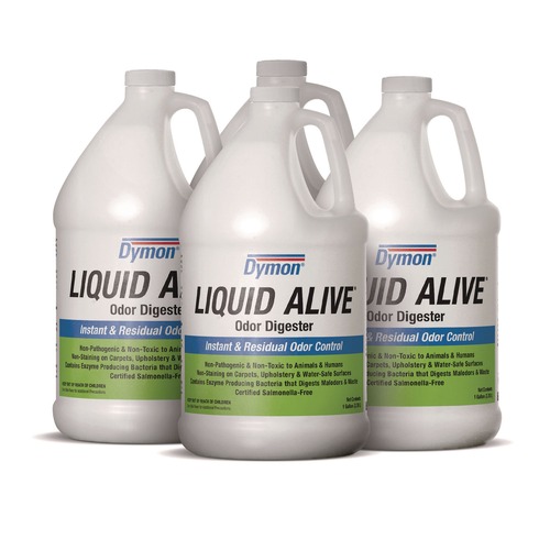 Cleaning & Janitorial Supplies | ITW Dymon 33601 Liquid Alive 1 Gallon Bottle Odor Digester (4/Carton) image number 0