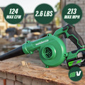 Handheld Blowers | Metabo HPT RB18DCQ4M MultiVolt 18V Lithium-Ion Cordless Compact Blower (Tool Only) image number 4